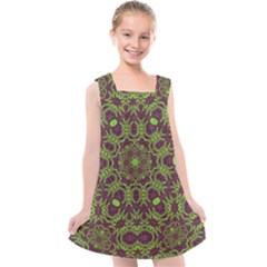 Woodsy Spring Kids  Cross Back Dress