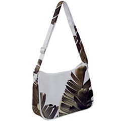 Vintage Banana Leaves Zip Up Shoulder Bag by goljakoff