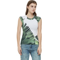 Banana Leaves Women s Raglan Cap Sleeve Tee by goljakoff