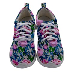 Pink Peonies Watercolor Athletic Shoes by SychEva