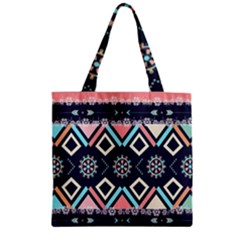 Gypsy-pattern Zipper Grocery Tote Bag by PollyParadise