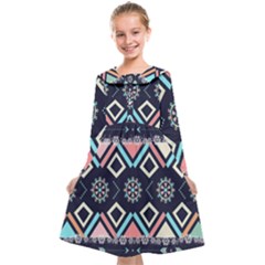Gypsy-pattern Kids  Midi Sailor Dress by PollyParadise