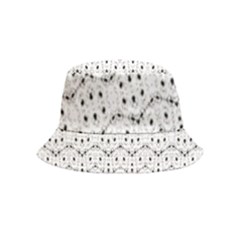 Modern Geometric Black And White Print Pattern Inside Out Bucket Hat (kids) by dflcprintsclothing