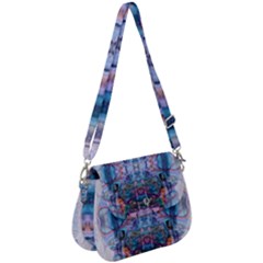 Marbled Pebbles Saddle Handbag