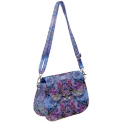 Marbled Pebbles Saddle Handbag