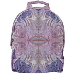 Amethyst Swirls Repeats Mini Full Print Backpack by kaleidomarblingart