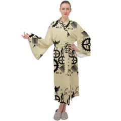 Angels Maxi Velour Kimono by PollyParadise