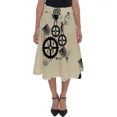 Angels Perfect Length Midi Skirt by PollyParadise