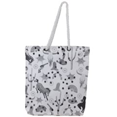 West Full Print Rope Handle Tote (large)