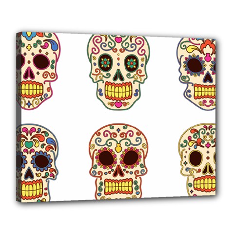 Day Of The Dead Day Of The Dead Canvas 20  x 16  (Stretched)