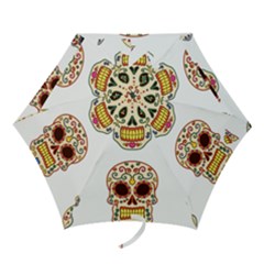 Day Of The Dead Day Of The Dead Mini Folding Umbrellas