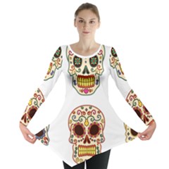 Day Of The Dead Day Of The Dead Long Sleeve Tunic 