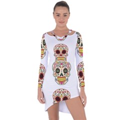 Day Of The Dead Day Of The Dead Asymmetric Cut-Out Shift Dress