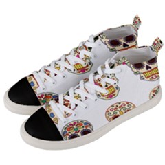 Day Of The Dead Day Of The Dead Men s Mid-top Canvas Sneakers by GrowBasket