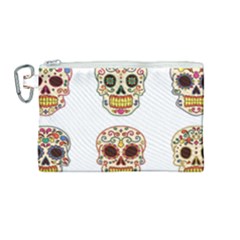 Day Of The Dead Day Of The Dead Canvas Cosmetic Bag (Medium)