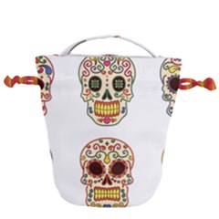 Day Of The Dead Day Of The Dead Drawstring Bucket Bag by GrowBasket