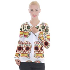 Day Of The Dead Day Of The Dead Casual Zip Up Jacket