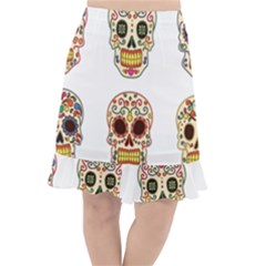 Day Of The Dead Day Of The Dead Fishtail Chiffon Skirt