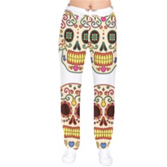 Day Of The Dead Day Of The Dead Women Velvet Drawstring Pants