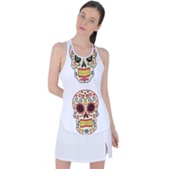 Day Of The Dead Day Of The Dead Racer Back Mesh Tank Top by GrowBasket