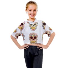 Day Of The Dead Day Of The Dead Kids Mock Neck Tee