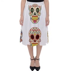 Day Of The Dead Day Of The Dead Classic Midi Skirt by GrowBasket