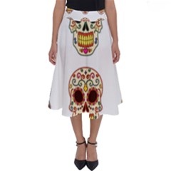 Day Of The Dead Day Of The Dead Perfect Length Midi Skirt by GrowBasket