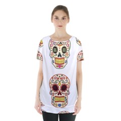 Day Of The Dead Day Of The Dead Skirt Hem Sports Top by GrowBasket