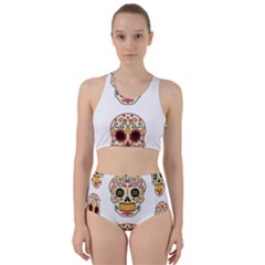 Day Of The Dead Day Of The Dead Racer Back Bikini Set by GrowBasket