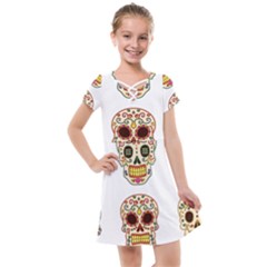 Day Of The Dead Day Of The Dead Kids  Cross Web Dress by GrowBasket