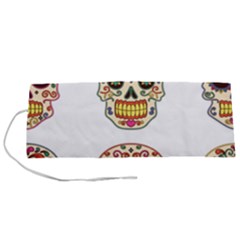 Day Of The Dead Day Of The Dead Roll Up Canvas Pencil Holder (s) by GrowBasket