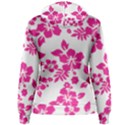 Hibiscus pattern pink Women s Pullover Hoodie View2