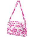 Hibiscus pattern pink Front Pocket Crossbody Bag View1