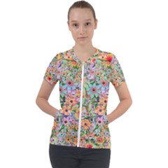 Secretgarden Short Sleeve Zip Up Jacket by PollyParadise