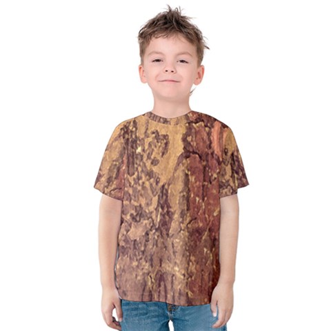 Abstract Cracked Texture Print Kids  Cotton Tee by dflcprintsclothing