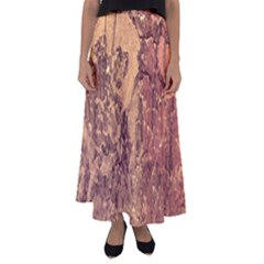 Abstract Cracked Texture Print Flared Maxi Skirt by dflcprintsclothing