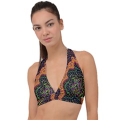 Goghwave Halter Plunge Bikini Top by LW323