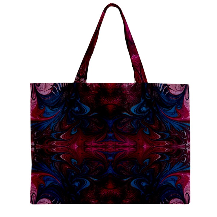 The Dragon s flames Zipper Mini Tote Bag