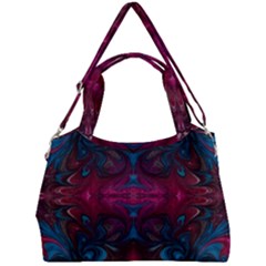 The Dragon s Flames Double Compartment Shoulder Bag by kaleidomarblingart