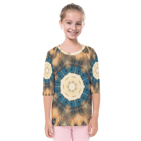 Bamboo Island Kids  Quarter Sleeve Raglan Tee by LW323