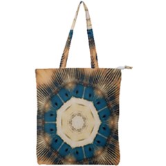 Bamboo Island Double Zip Up Tote Bag