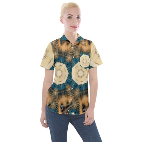 Bamboo Island Women s Short Sleeve Pocket Shirt by LW323