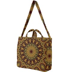 Woodwork Square Shoulder Tote Bag