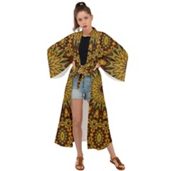Woodwork Maxi Kimono