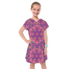 Springflower4 Kids  Drop Waist Dress by LW323