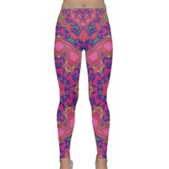 Springflower4 Lightweight Velour Classic Yoga Leggings