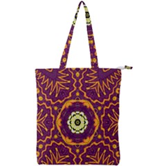 Tropical Twist Double Zip Up Tote Bag