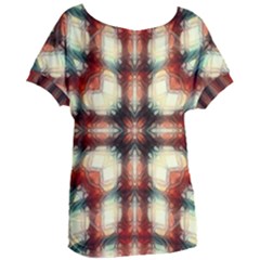 Royal Plaid Women s Oversized Tee by LW323