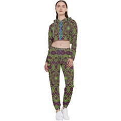 Greenspring Cropped Zip Up Lounge Set by LW323