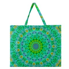 Greenspring Zipper Large Tote Bag by LW323